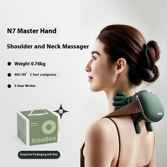 Wireless Smart Neck & Shoulder Massager - 12-Day Battery Life