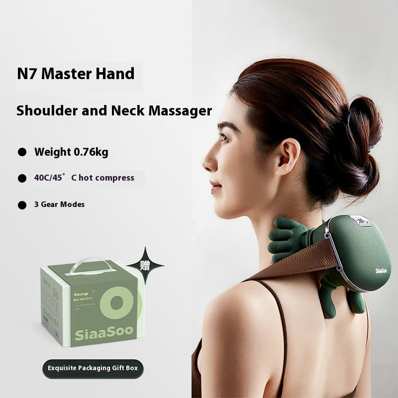 Wireless Smart Neck & Shoulder Massager - 12-Day Battery Life