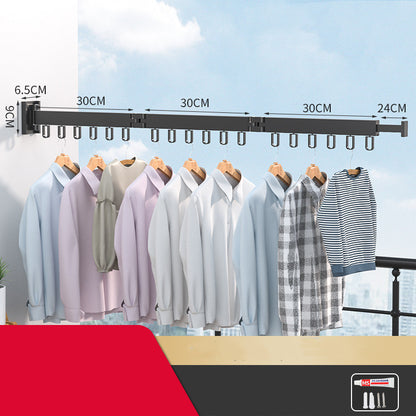 Space Saving Wall Hanger - Foldable Clothes Rack for Bedroom & Laundry