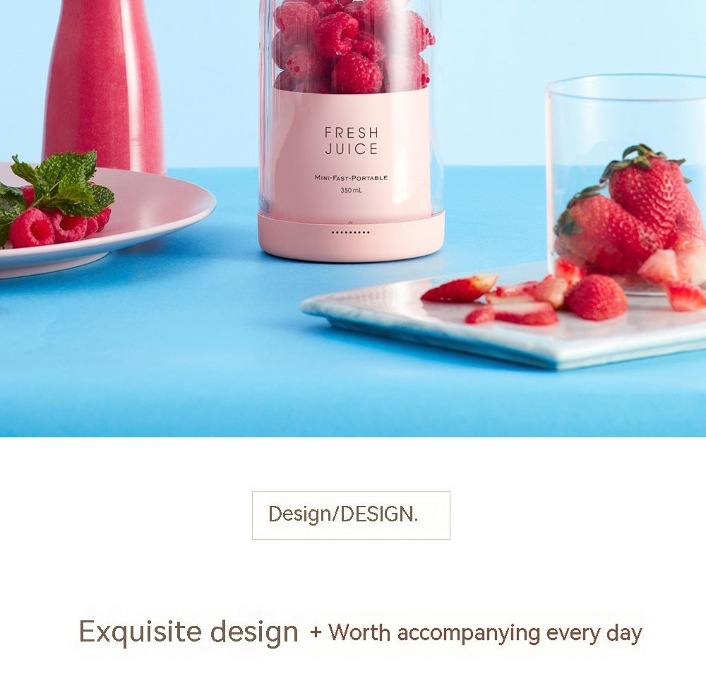 "4-Blade Portable Blender - USB-C Rechargeable Juice Maker"