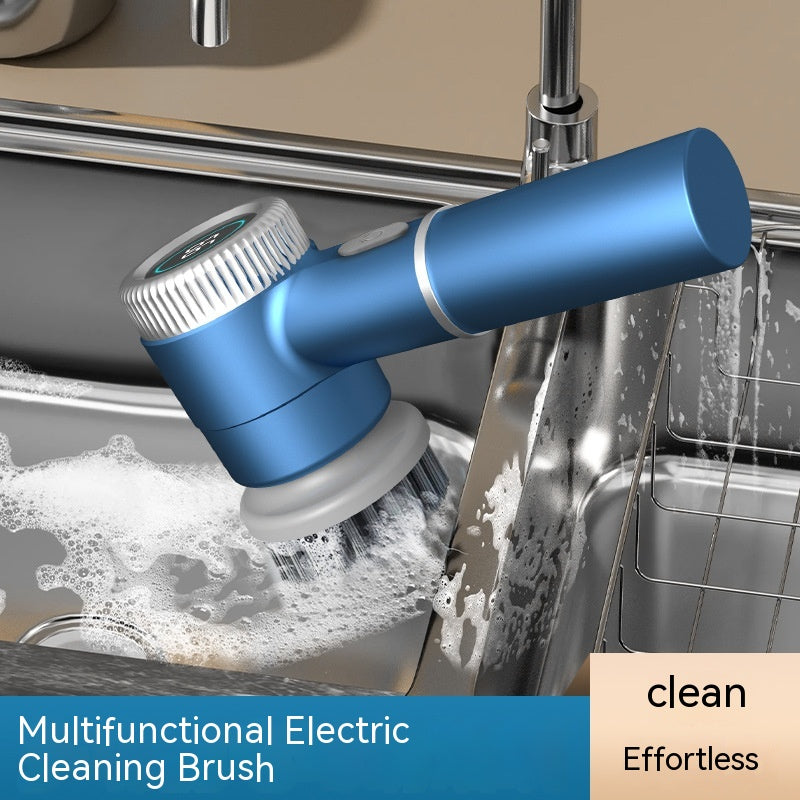 Electric Cleaning Brush - Rechargeable Scrubber for Kitchen & Bathroom