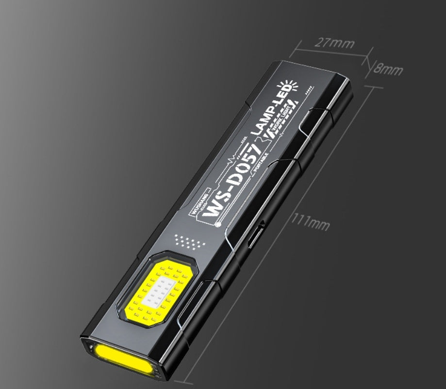 Ultra-Thin EDC Flashlight - 550 Lumens Rechargeable COB LED