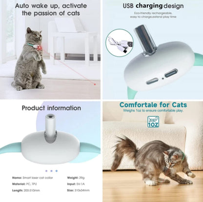 Smart Laser Cat Collar | USB Rechargeable Automatic Interactive Toy