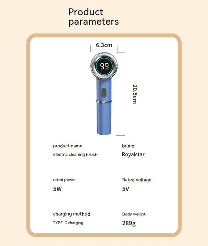 Electric Cleaning Brush - Rechargeable Scrubber for Kitchen & Bathroom