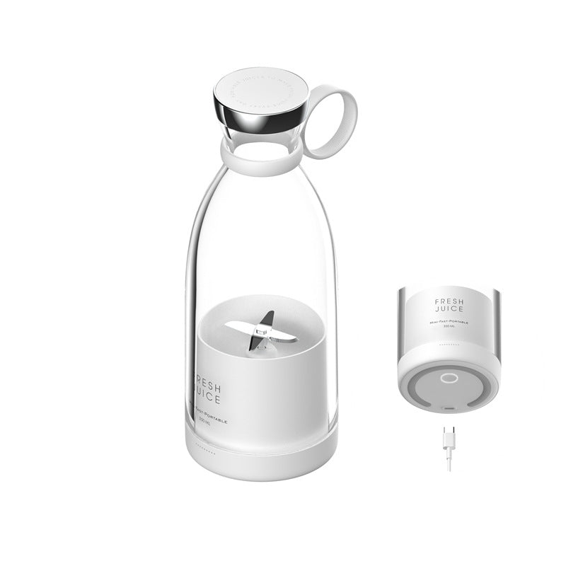 "4-Blade Portable Blender - USB-C Rechargeable Juice Maker"