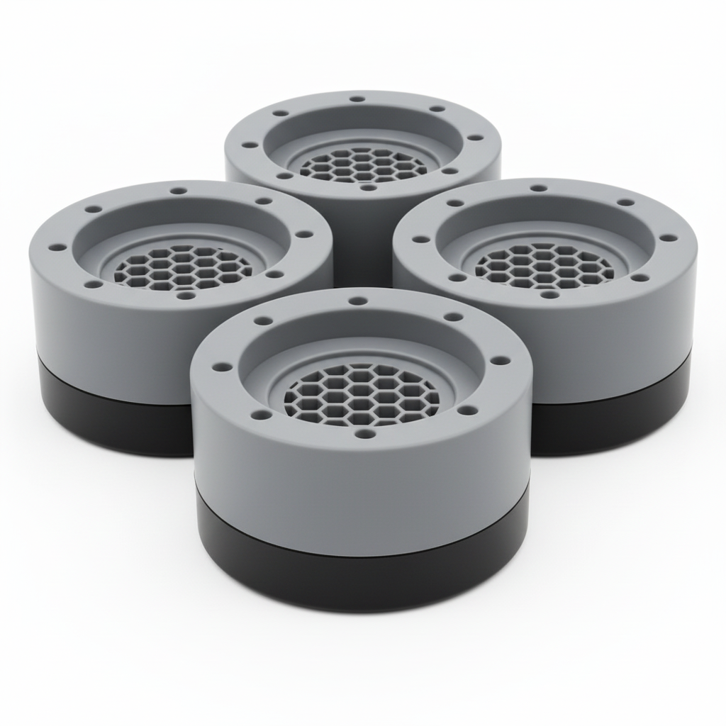 Anti-Vibration Washing Machine Pads - Universal Shock Absorbing Feet Set