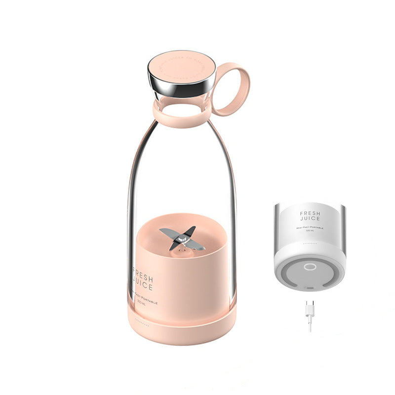 "4-Blade Portable Blender - USB-C Rechargeable Juice Maker"