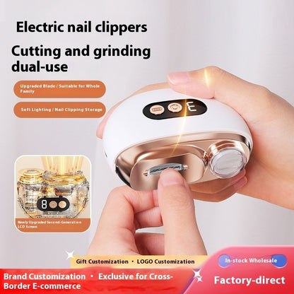 Electric Nail Trimmer - Baby and Adult Safe Automatic Clipper Set