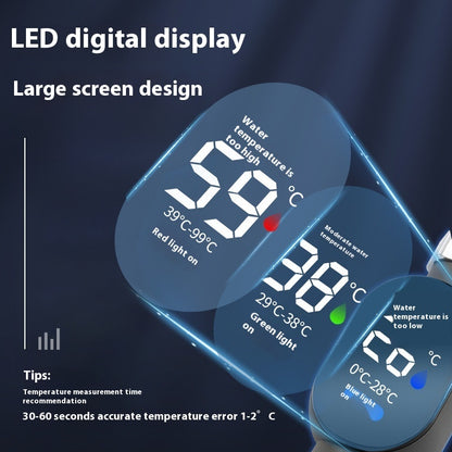 Smart Shower Thermometer with LED Display - Baby Safe