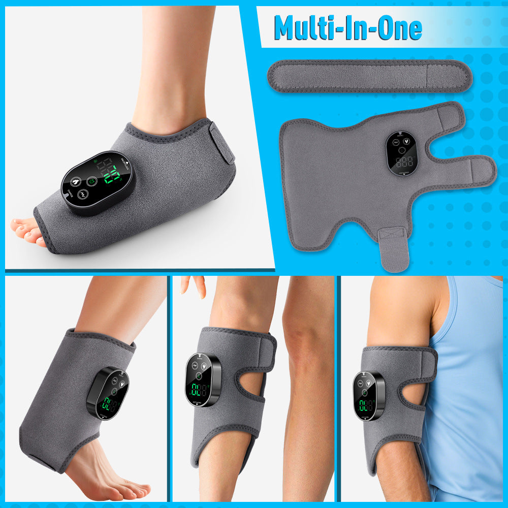 Heated Vibration Foot Massager Wrap - Rechargeable Pain Relief Therapy