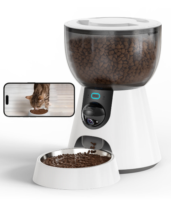 Smart Automatic Cat Feeder with 1080P HD Camera — Night Vision, 5G WiFi, 2-Way Audio & Auto Portion Control