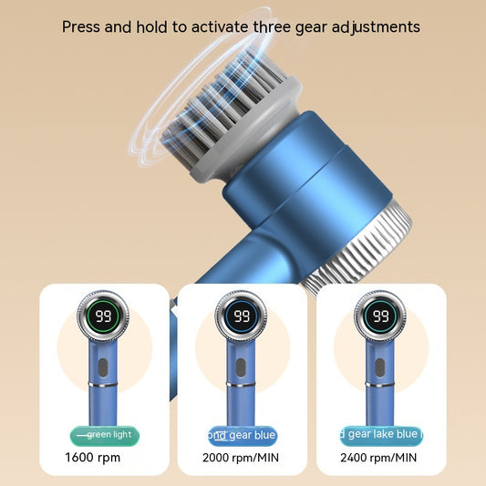 Electric Cleaning Brush - Rechargeable Scrubber for Kitchen & Bathroom