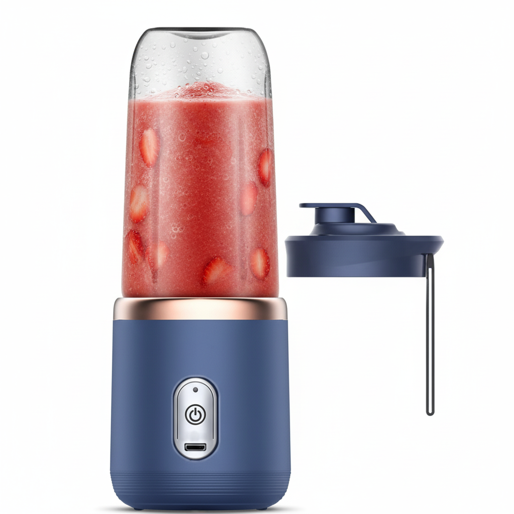 Profesyonel Mavi Blender - Çift Bardak