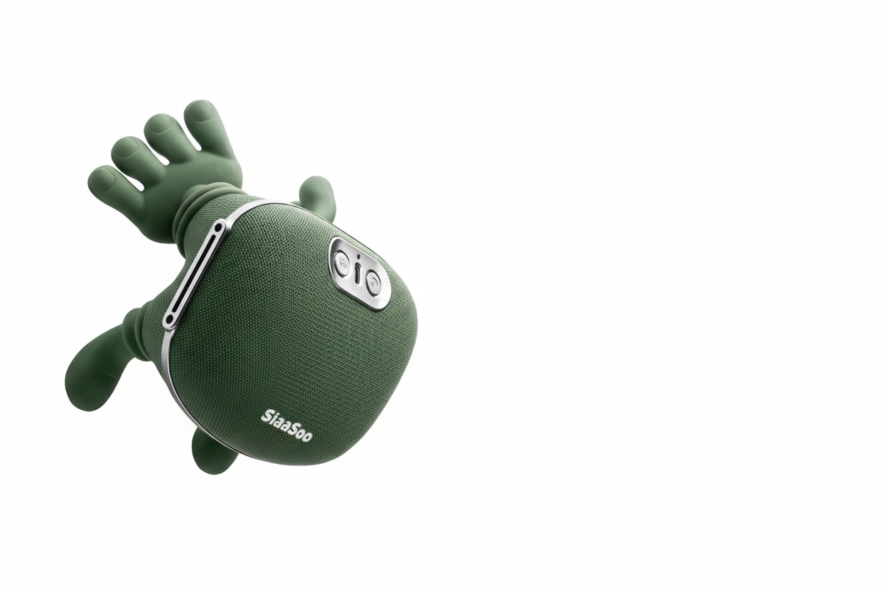 Yeşil peluş oyuncak - banner formatı